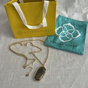 Kendra Scott Gold and Black Necklace